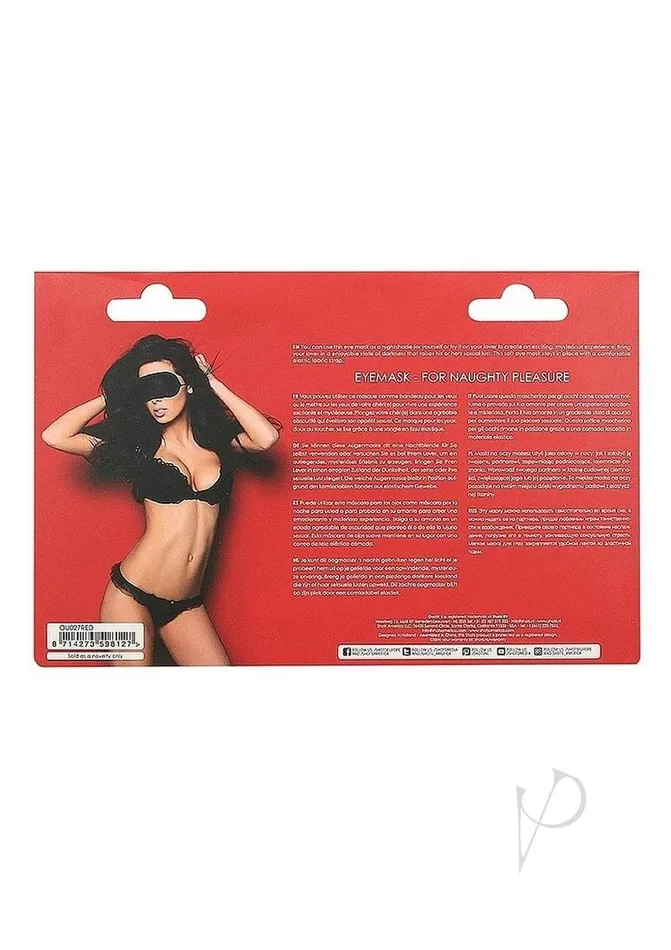 Ouch Soft Eyemask Red Ouch Vibrators Ouch Soft Eyemask Red Ouch Vibrators