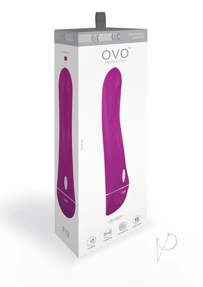 Ovo OVO F12 Silicone GSpot Vibrator Fuchsia Female Sex Toys