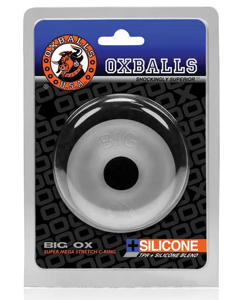 Oxballs Male Sex Toys Oxballs Big Ox Super Mega Stretch Silicone Cock Ring Clear
