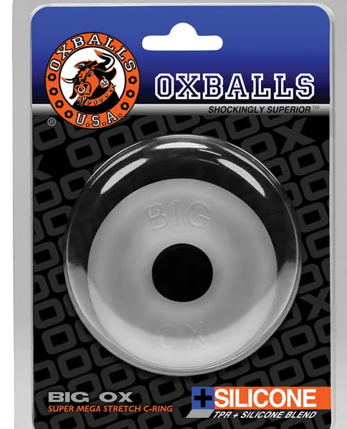 Oxballs Male Sex Toys Oxballs Big Ox Super Mega Stretch Silicone Cock Ring Clear