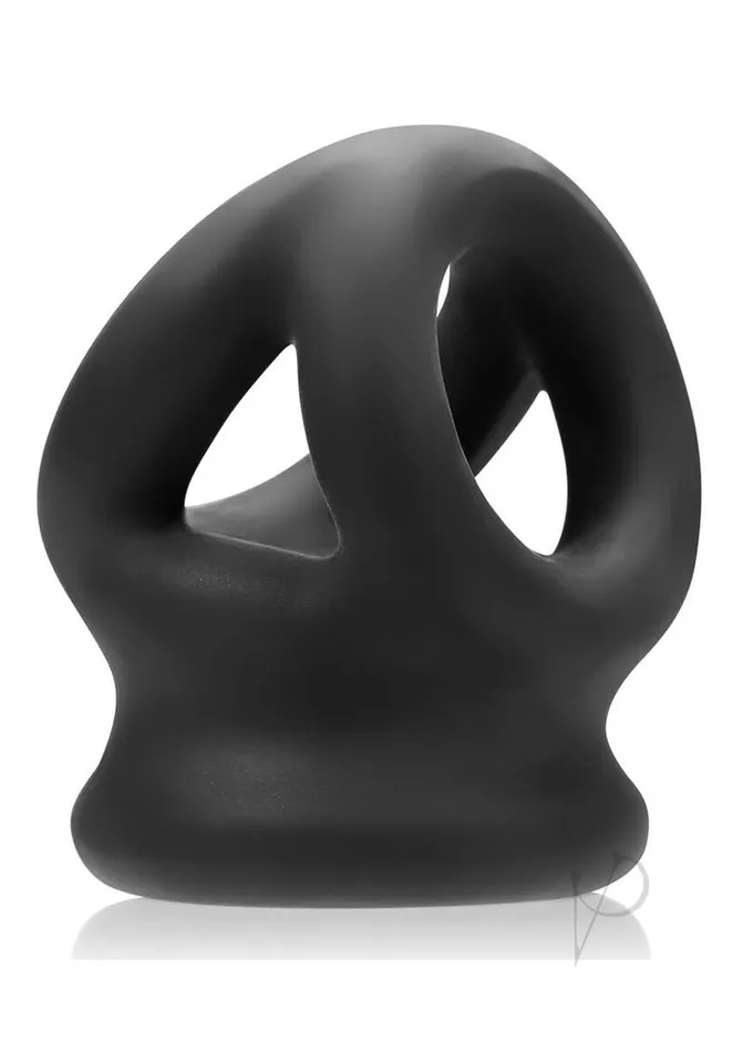 Oxballs Male Sex Toys Oxballs TriSqueeze Silicone 3Ring Ball Stretching Sling Black Oxballs Male Sex Toys Oxballs TriSqueeze Silicone 3Ring Ball Stretching Sling Black