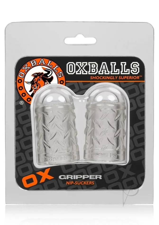 Oxballs Oxballs Gripper Nipple Sucker 2 Pack Clear Dildos