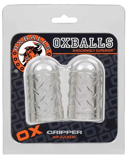 Oxballs Oxballs Gripper Nipple Sucker 2 Pack Clear Dildos