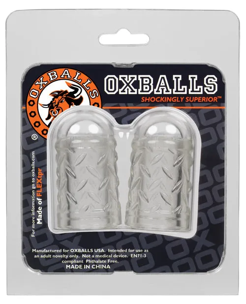 Oxballs Oxballs Gripper Nipple Sucker 2 Pack Clear Dildos