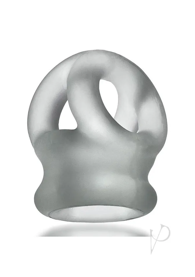 Oxballs TriSqueeze Silicone 3Ring Ball Stretching Sling Clear Ice Oxballs Male Sex Toys