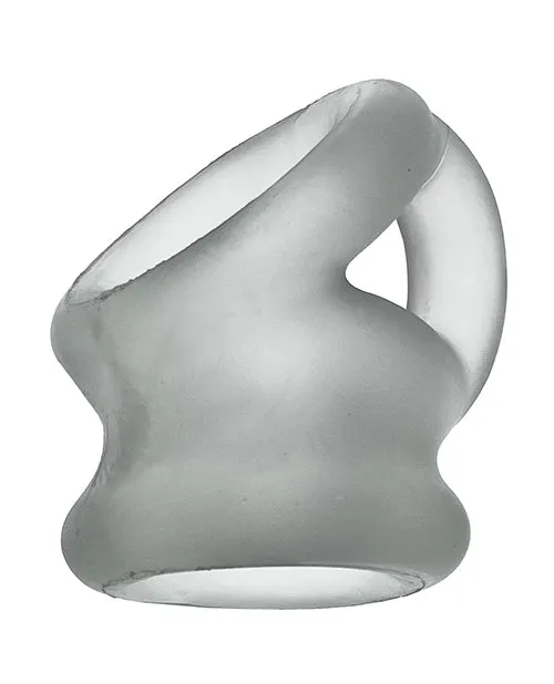 Oxballs TriSqueeze Silicone 3Ring Ball Stretching Sling Clear Ice Oxballs Male Sex Toys