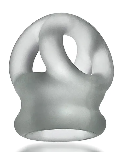 Oxballs TriSqueeze Silicone 3Ring Ball Stretching Sling Clear Ice Oxballs Male Sex Toys