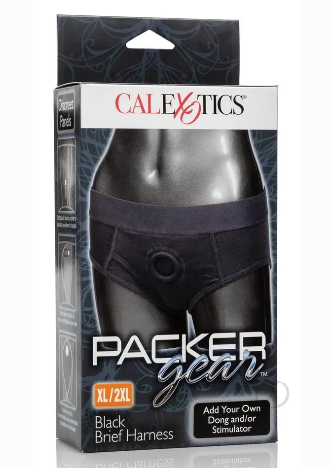 Packer Gear Female Sex Toys Packer Gear Brief Harness XL2XL Black