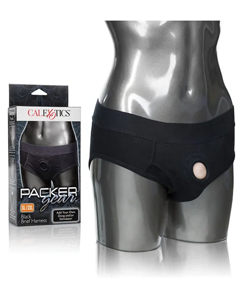 Packer Gear Female Sex Toys Packer Gear Brief Harness XL2XL Black