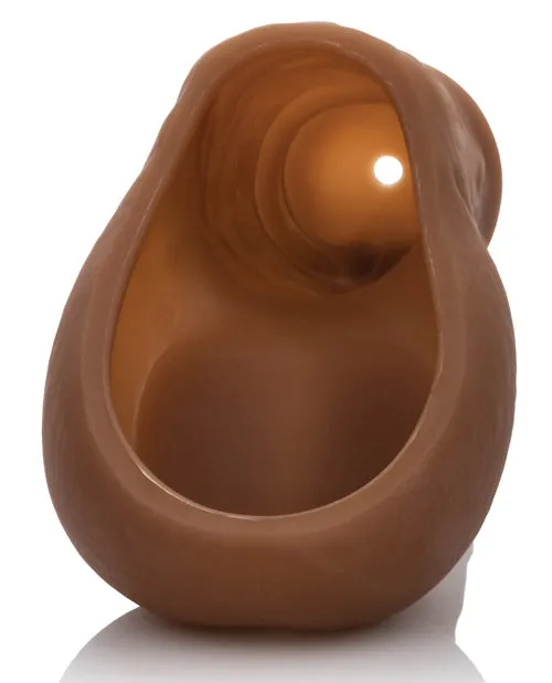 Packer Gear Female Sex Toys Packer Gear Silicone Hollow STP Chocolate