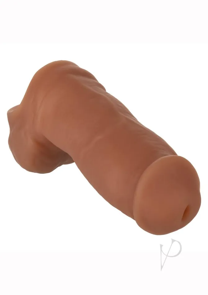 Packer Gear UltraSoft Silicone STP Hollow Packer 5in Chocolate Packer Gear Female Sex Toys