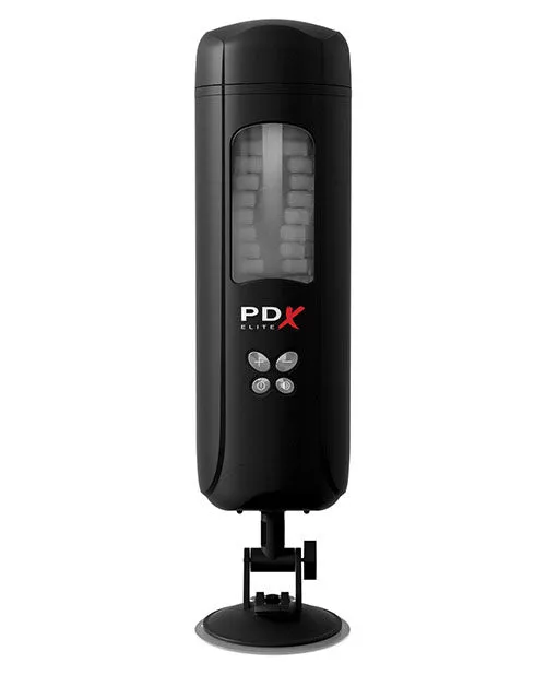 Pdx Elite Male Sex Toys PDX Elite Rechargeable Ultimate Milker Masturbator Pussy ClearBlack