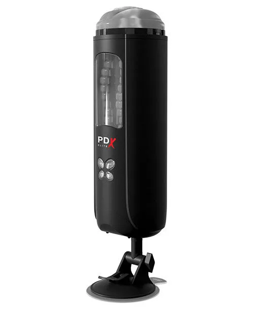 Pdx Elite Male Sex Toys PDX Elite Rechargeable Ultimate Milker Masturbator Pussy ClearBlack