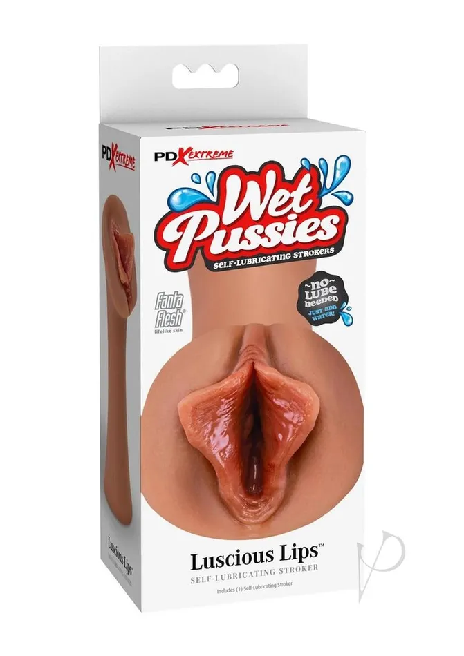 PDX Extreme Wet Pussies Luscious Lips Self Lubricating Stroker Caramel Pipedream Extreme Toyz Male Sex Toys PDX Extreme Wet Pussies Luscious Lips Self Lubricating Stroker Caramel Pipedream Extreme Toyz Male Sex Toys