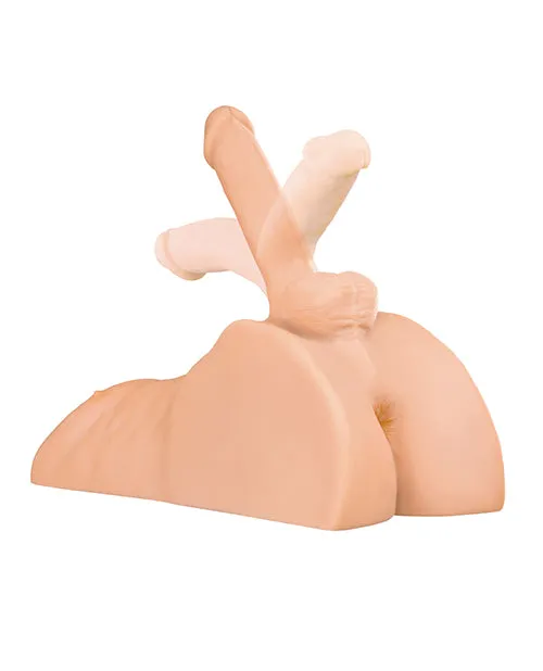 PDX Plus Perfect Ride Posable Male Masturbator Vanilla Pdx Plus Male Sex Toys