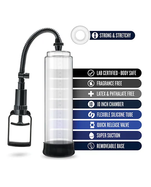 Performance Male Sex Toys Performance VX4 Male Enhancement Penis Pump System 10in Clear