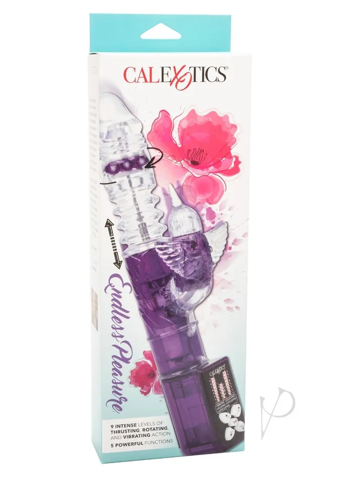 Personality Vibes Vibrators Endless Pleasure Thrusting Beaded Rabbit Vibrator Purple
