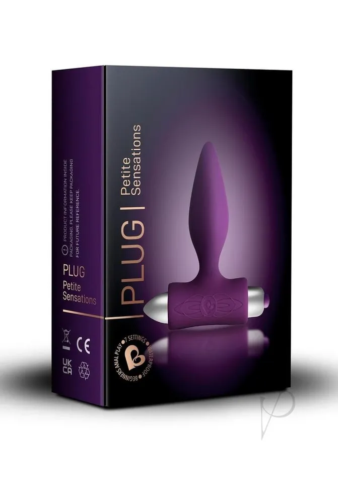 Petite Sensations Silicone Vibrating Butt Plug Purple Rocks Off Anal