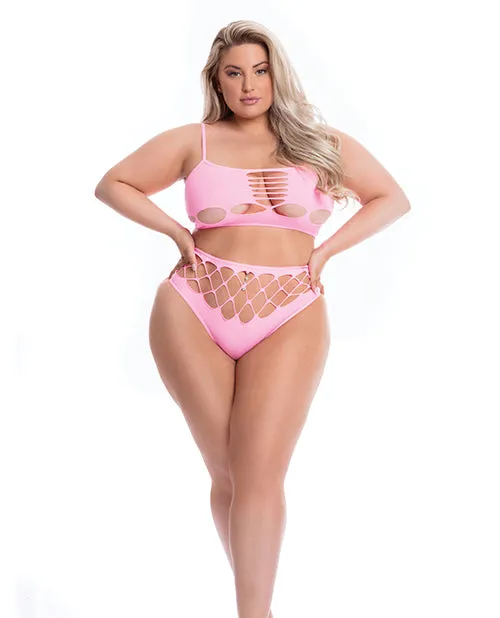 Pink Lipstick Neon Dreams Bra High Waist Thong Pink QN Pink Lipstick Vibrators Pink Lipstick Neon Dreams Bra High Waist Thong Pink QN Pink Lipstick Vibrators
