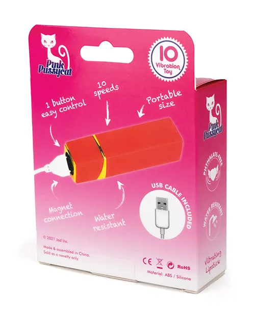 Pink Pussycat Rechargeable Vibrating Lipstick RedGold Pink Pussycat Vibrators Pink Pussycat Rechargeable Vibrating Lipstick RedGold Pink Pussycat Vibrators