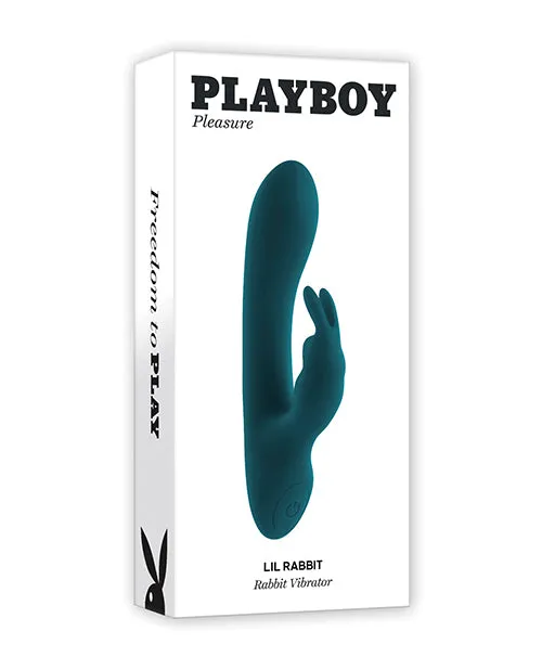 Playboy Female Sex Toys Playboy Lil Rabbit Rechargeable Silicone Rabbit Vibrator Teal