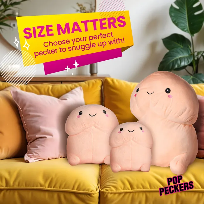Pop Peckers Vibrators Chibi Happy Peckers Pillow