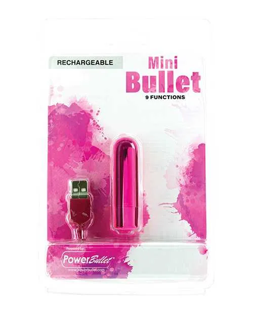 Power Bullet Female Sex Toys Mini Bullet Rechargeable Bullet 9 Functions Pink Power Bullet Female Sex Toys Mini Bullet Rechargeable Bullet 9 Functions Pink