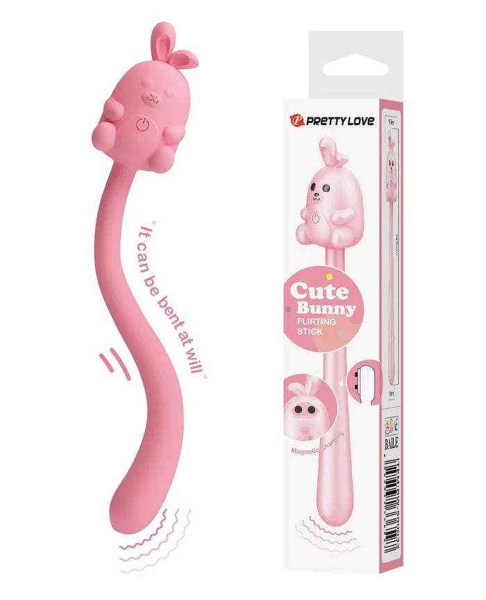 Pretty Love Vibrators Pretty Love Cute Bunny Flirting Stick Pink