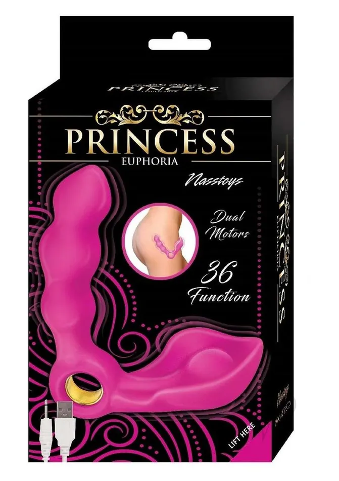 Princess Vibrators Princess Euphoria Silicone Rechargeable Vibrator Pink