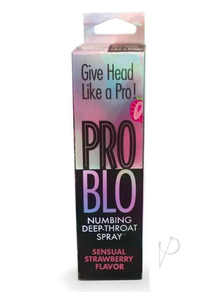 ProBlo Numbing DeepThroat Spray 1oz Strawberry Problo Male Sex Toys