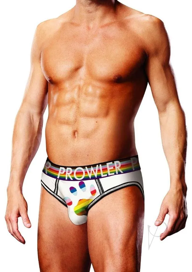 Prowler Female Sex Toys Prowler White Oversized Paw Open Brief Small WhiteRainbow Prowler Female Sex Toys Prowler White Oversized Paw Open Brief Small WhiteRainbow