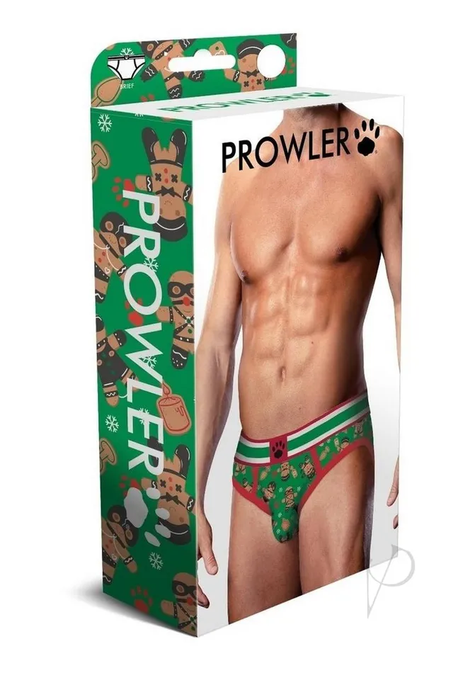 Prowler Gingerbread Brief Medium GreenRed Prowler Anal