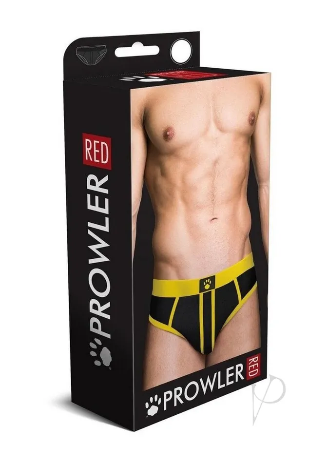 Prowler RED AssLess Brief XLarge BlackYellow Prowler Red Anal