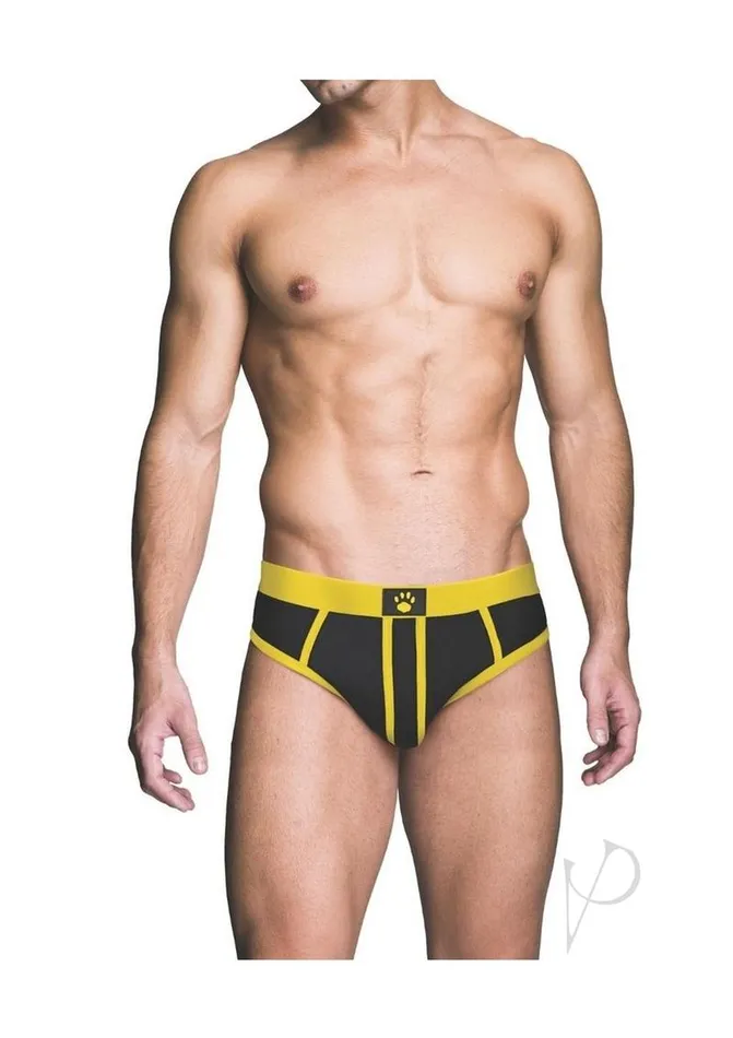 Prowler RED AssLess Brief XLarge BlackYellow Prowler Red Anal Prowler RED AssLess Brief XLarge BlackYellow Prowler Red Anal