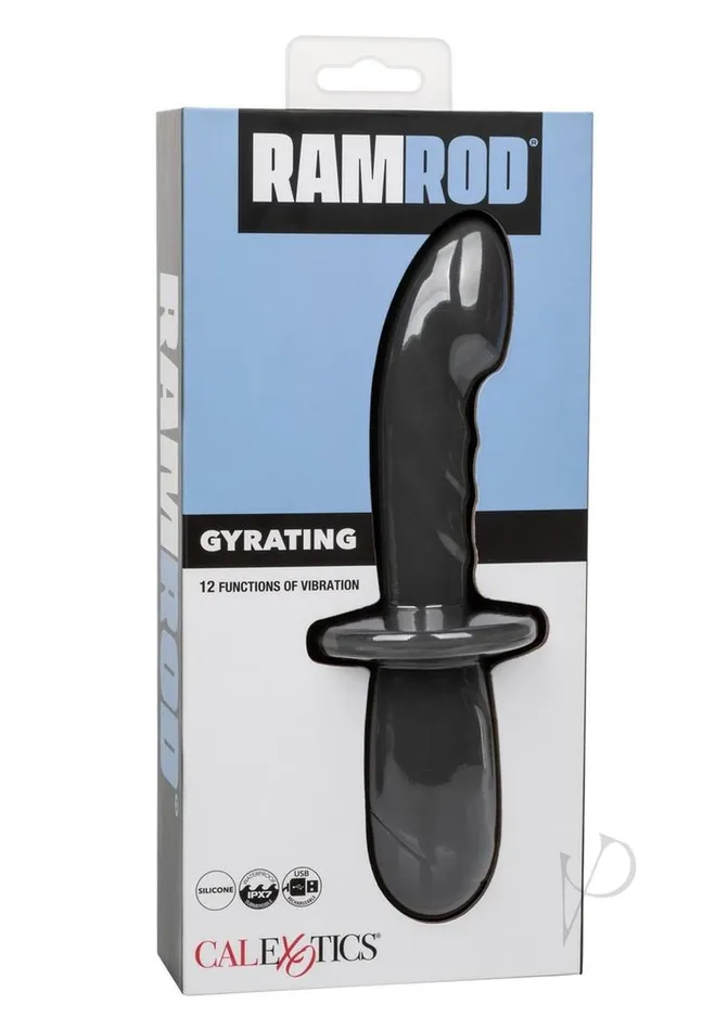 Ramrod Gyrating Rechargeable Silicone Anal Probe Gray Ramrod Anal