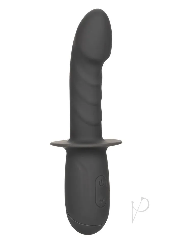 Ramrod Gyrating Rechargeable Silicone Anal Probe Gray Ramrod Anal