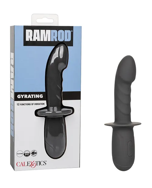 Ramrod Gyrating Rechargeable Silicone Anal Probe Gray Ramrod Anal