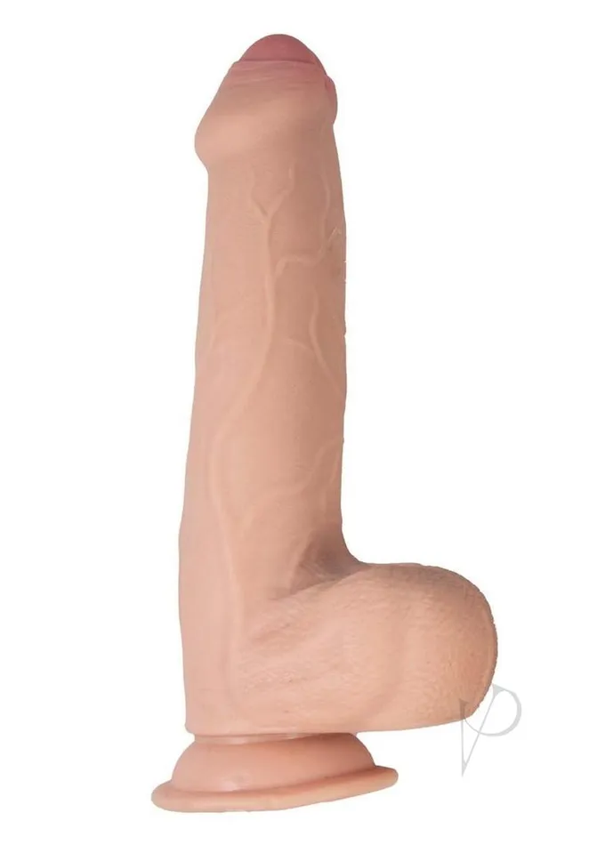 Realcocks Dual Layered Uncut Slider Fat Dick Dildo 9in Vanilla Realcocks Dildos