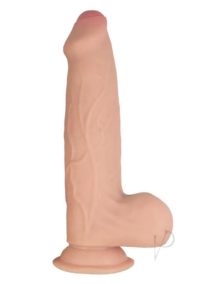 Realcocks Dual Layered Uncut Slider Thick Shaft Dildo 925in Vanilla Realcocks Dildos