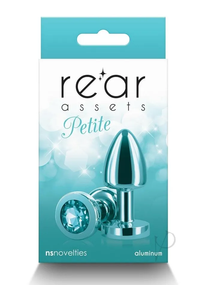 Rear Assets Aluminum Anal Plug Petite Teal Rear Assets Anal