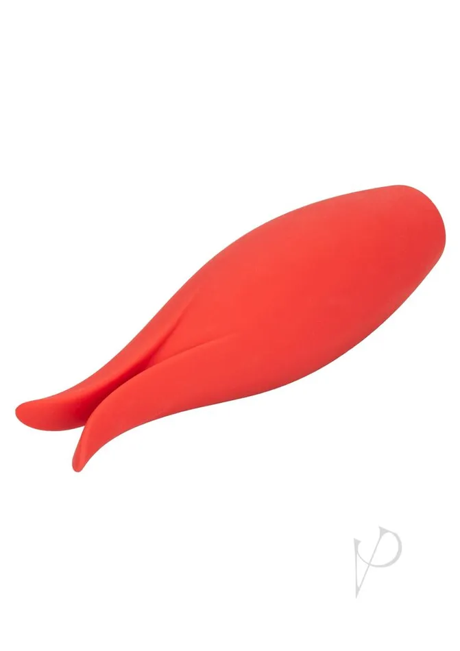Red Hot Fury Rechargeable Silicone Vibrator with Clitoral Stimulation Red Red Hot Female Sex Toys