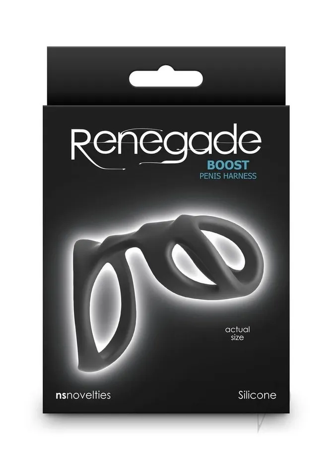Renegade Male Sex Toys Renegade Boost Silicone Cock Ring Black