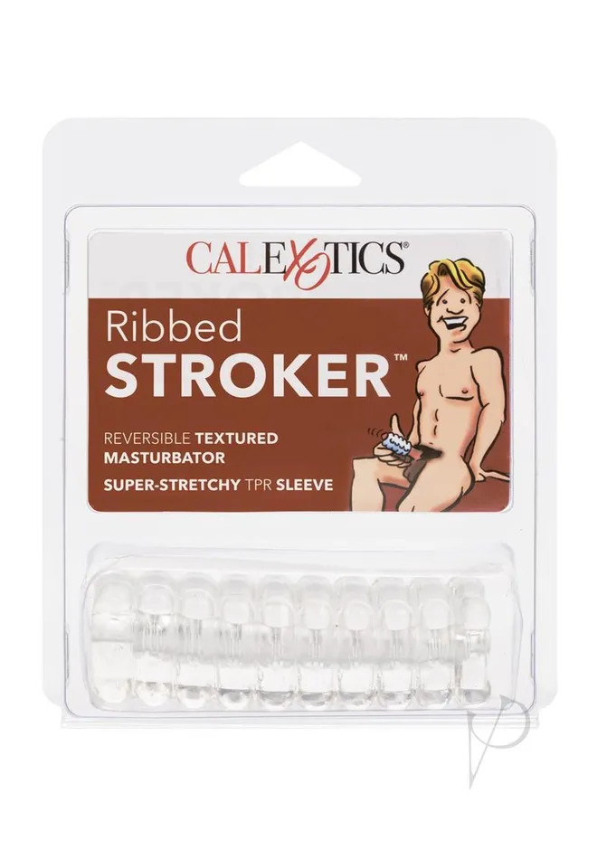 Ribbed Stroker Clear Cal Exotics Male Sex Toys