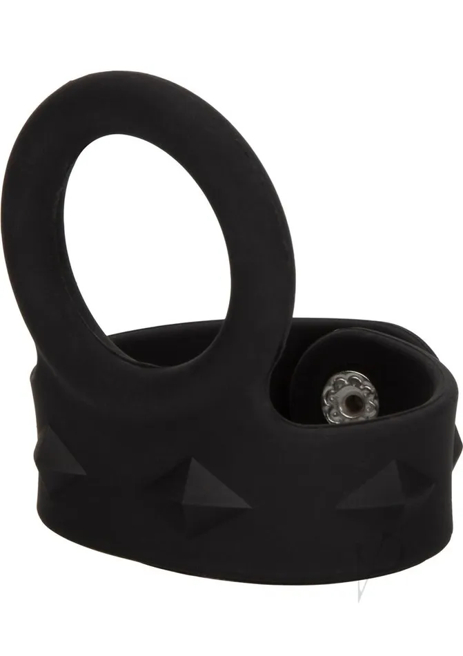 Rings Male Sex Toys Silicone TriSnap Scrotum Support Cock Ring Large Black