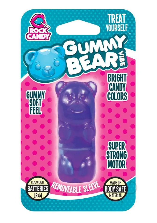 Rock Candy Toys Gummy Bear Bullet Vibrator Purple Vibrators