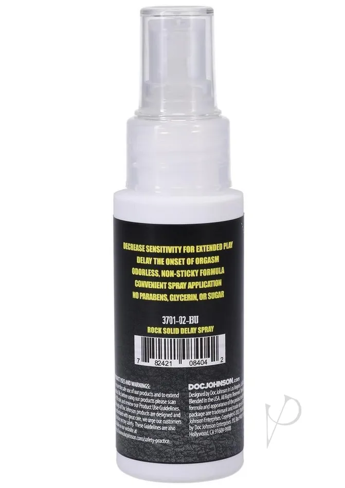 Rock Solid Delay Spray 2oz Bulk Rock Solid Vibrators
