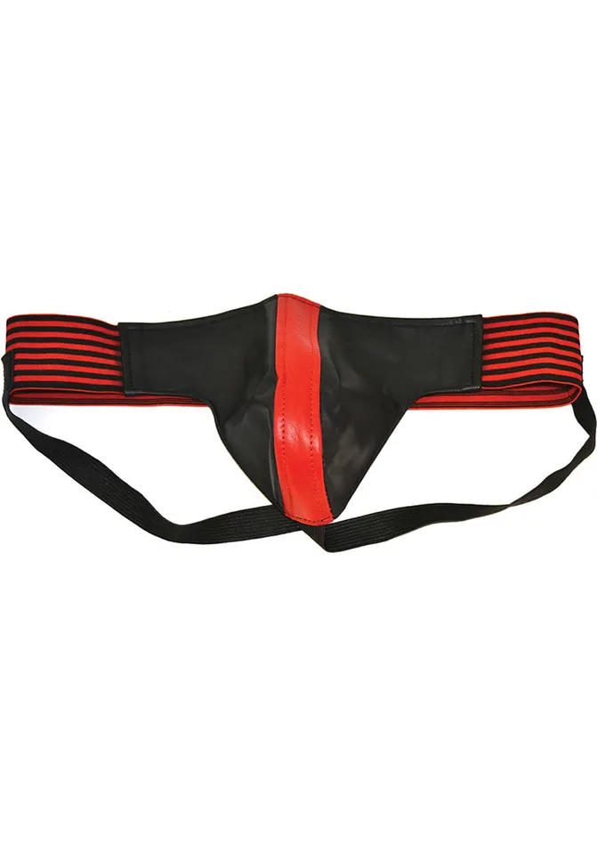 Rouge Leather Jock Strap Xtra Large RedBlack Rouge Restraints Rouge Leather Jock Strap Xtra Large RedBlack Rouge Restraints