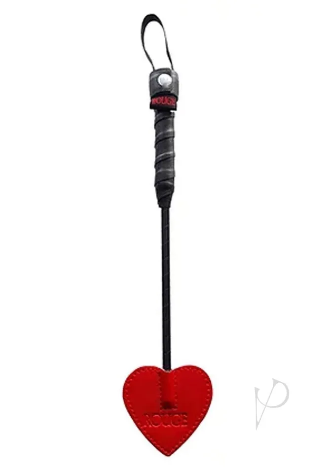 Rouge Mini Leather Spade Paddle Red Rouge Restraints
