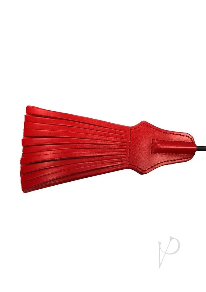 Rouge Restraints Rouge Tasselled Leather Riding Crop RedBlack Rouge Restraints Rouge Tasselled Leather Riding Crop RedBlack