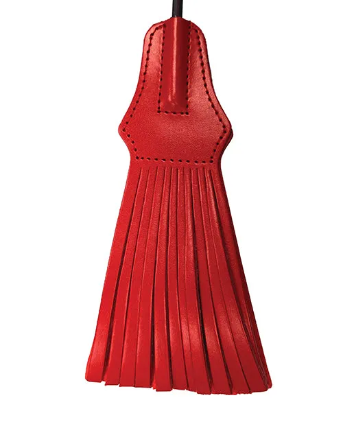 Rouge Restraints Rouge Tasselled Leather Riding Crop RedBlack Rouge Restraints Rouge Tasselled Leather Riding Crop RedBlack